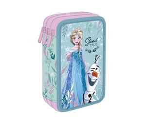 Astuccio coolpack - frozen, multiscomparto 3 zip , completo con 46 pezzi