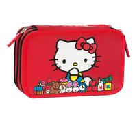 ASTUCCIO CORREDINO 3 ZIP HELLO KITTY SCUOLA