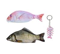 Astuccio Creativo A Forma Di Pesce Da 2 Pezzi, Portachiavi A Spina Di Pesce Da 1 Pezzo, Divertente Custodia Per Cancelleria, Regalo Di Incentivazione Per Studenti.