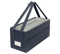 Leitz Borsa da Lavoro in Tessuto e Borsa per l’Archivio, Pieghevole per Computer Portatile e Organizer Ordinato per la Cancelleria, Accessori, Maniglie per il Trasporto, Grigio Velluto, 64440089