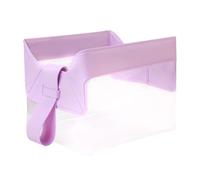 Astuccio da toilette con chiusura magnetica | organizer per trucco trasparente con chiusura magnetica | tasca portacosmetici, per uomini e donne - Viaggio, viola., Se référer au descriptif,