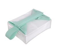 Astuccio da toilette con chiusura magnetica, Verde, Fare riferimento alla | Borsa per cosmetici per vanity a casa, affari, vacanze, uomini e donne