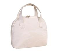 Astuccio da toilette da donna, astuccio cosmetico impermeabile, astuccio cosmetico per donne con manici per riporre e viaggiare, vacanze e viaggi professionali, Colore Crema, Se référer au descriptif