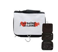 Astuccio da toilette da viaggio da appendere a J'aime la Saone e Loire, Nero , taglia unica
