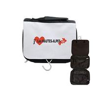 Astuccio da toilette da viaggio da appendere a J'aime Les Hautes Alpes, Nero , taglia unica