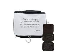 Astuccio da toilette da viaggio per appendere Arthur on crame of tizi Citazione Kaamelott, Nero , taglia unica
