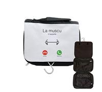 Astuccio da toilette da viaggio per appendere il bodybuilding mi chiama, Nero , taglia unica