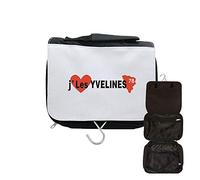 Astuccio da toilette da viaggio per appendere J'aime Les Yvelines, Nero , taglia unica