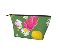 Astuccio da toilette Frutto del drago Succulente Borse per trucchi per donna Cosmetici Borsa per il trasporto Conservazione dei trucchi, Leggere borse da toilette Organizer con cerniera