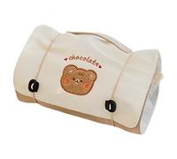 Astuccio da toilette pieghevole, astuccio da viaggio cosmetico sospeso 4 in 1, astuccio da toilette da viaggio rimovibile e pieghevole con manico per le donne, Orso, Se référer au descriptif,