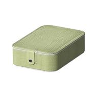 Astuccio da viaggio con specchio - Custodia per trucco a LED con specchio - Borsa portatile grande contenitore per cosmetici con struttura in pelle di coccodrillo chiara per tavolo da toeletta