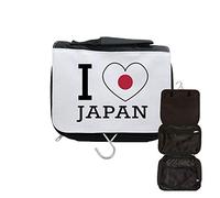 Astuccio da viaggio per appendere i Love Bandiera Giappone, Nero , taglia unica