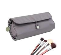 Astuccio da viaggio per pennelli da trucco - impermeabile portatile | borsa da toilette per pennelli da trucco - per vacanze casa scuola dormitorio studio ricevimenti tra amici, grigio, Se