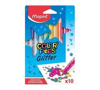 Astuccio di 10 pennarelli Maped Color'peps con glitter lavabili