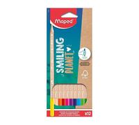 Astuccio di 12 Matite Colorate Maped Smiling Planet FSC
