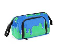 Astuccio di grande capacità, astuccio portatile per adulti, per adolescenti, materiale scolastico, pittura a olio, simpatico gatto sentimento