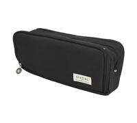 Astuccio di Grande capacità Design Elegante per la Biblioteca Dell'ufficio Scolastico Portatile in Tela 1 unità (BLACK)