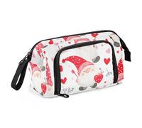 Astuccio di grande capacità, grazioso astuccio con manico, materiale scolastico per ragazze adolescenti per ragazze, forniture scolastiche, cuore, amore e nano