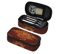 Astuccio di grande capacità organizer per matite con drago animale cinese con cerniera per ragazze ragazzi adolescenti adulti scuola ufficio borsa portaoggetti portapenne studenti cancelleria borsa