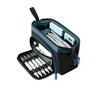 Astuccio di grande capacità | Organizer per utensili con apertura ampia, astuccio con cerniera - per studenti, scrittori, amanti degli animali, adolescenti, adulti, collezionisti, artisti, plani