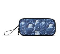 Astuccio di grande capacità, per ragazze adolescenti, astuccio per matite carino, materiale scolastico, leggero, con uccellini calvi