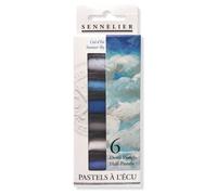 Sennelier – Astuccio di pastelli – 6 mezzi pastelli – Summer Sky