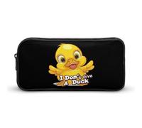 Astuccio divertente con scritta "I Don't Give A Duck", grande capacità, per penne, cancelleria, trucchi