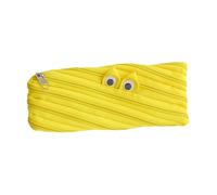 Astuccio divertente per bambini, grande capacità, con chiusura lampo, astuccio per matite da scuola, per studenti, insegnanti, adolescenti, studenti, viaggi, scuola, ufficio, viaggi, giallo., vedi