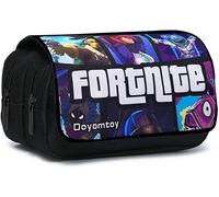 Astuccio Doppio con Cerniera per Matita Tema Del Gioco a Grande Capacità, Portapenne 3D Multifunzione Matita Case, per Bambini Ragazzi e Adulti(A)