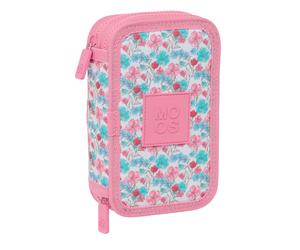 Astuccio Doppio Moos Flores Multicolore 12.5 x 19.5 x 4 cm 28 Pezzi