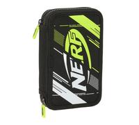 Astuccio Doppio Nerf Get ready Nero 12.5 x 19.5 x 4 cm [28 Pezzi]