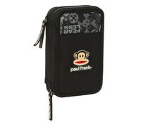 Astuccio Doppio Paul Frank Join the fun Nero 12.5 x 19.5 x 4 cm (28 Pezzi)