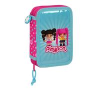 Astuccio Doppio Pinypon Azzurro Rosa 12.5 x 19.5 x 4 cm [28 Pezzi]