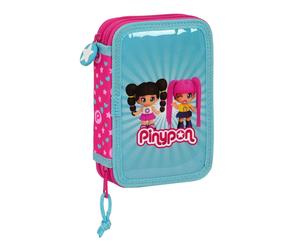 Astuccio Doppio Pinypon Azzurro Rosa 12.5 x 19.5 x 4 cm [28 Pezzi]