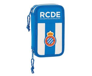 Astuccio Doppio RCD Espanyol Azzurro Bianco 12.5 x 19.5 x 4 cm [28 Pezzi]