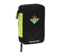 Astuccio Doppio Real Betis Balompié Nero Lime 12.5 x 19.5 x 4 cm [28 Pezzi]