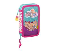 Astuccio Doppio The Bellies Bianco Viola Turchese 12.5 x 19.5 x 4 cm [28 Pezz