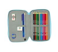 Astuccio Doppio The Paw Patrol Pups rule Azzurro 12.5 x 19.5 x 4 cm 28 Pezzi