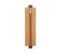 Astuccio elastico con fibbia per penna stilografica, custodia protettiva per penna stilografica, semplice portapenne, astuccio portatile, Marrone