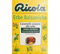 Caramelle RICOLA ERBE BALSAMICHE Confezione da 20 Astucci Ricola senza zucchero - L'originale caramella balsamica alle 13 Erbe Svizzere