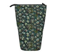 Astuccio espandibile con supporto per molte piante grasse, tessuto Oxford multi-design, altezza regolabile, borsa cosmetica multiuso