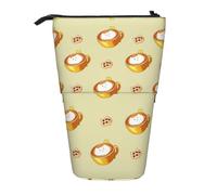 Astuccio espandibile per matite con gatto in stile cartone animato, in tessuto Oxford multi-design, altezza regolabile, borsa cosmetica multiuso
