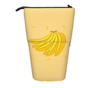 Astuccio espandibile per matite con supporto a forma di banana, tessuto Oxford multi-design, altezza regolabile, borsa cosmetica multiuso