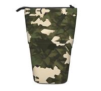 Astuccio espandibile per matite mimetico militare, tessuto Oxford multi-design, altezza regolabile, borsa cosmetica multiuso