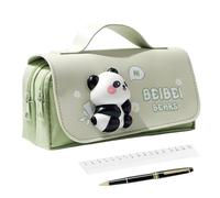 Astuccio Estetico, Astuccio Panda e Capibara Accessorio Cancelleria, Portapenne con Peluche Morbido per Bambini Ragazze Scuola Ufficio Regalo Compleanno
