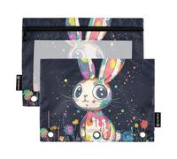 Astuccio estetico in plastica per raccoglitori ad anelli, con 3 fori, per studenti, casa, viaggi, biglietti