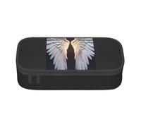 Astuccio funzionale alla moda con ali d'angelo, comodo per uso quotidiano, per trucchi e articoli da toeletta