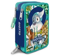 Astuccio Giotto Petlovers 3 Zip Dog- colore blu/verde