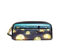 Astuccio Glooming Moons Floating On The Sea Portapenne Con Cerniera Cartoleria Organizer Espandibile Portamatite Studenti Per Studenti Ufficio Ragazze
