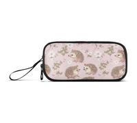 Astuccio grande capiente per penne e cosmetici, per ufficio, con scomparto a forma di riccio